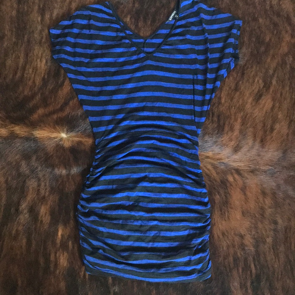 Striped bodycon mini from Express